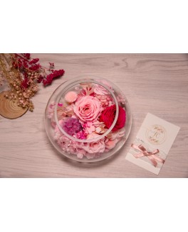 Glass Bowl Bouquet 02 保鮮花